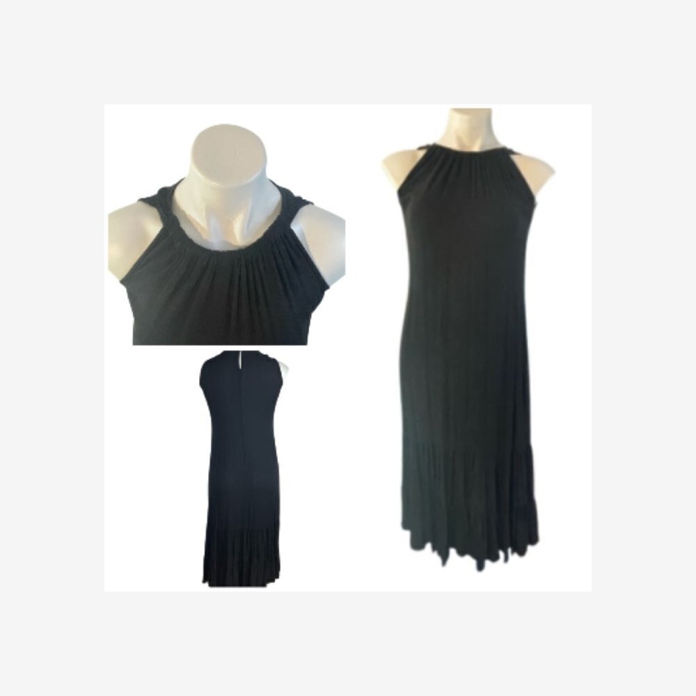 MSK sleeveless tiered gauze maxi dress modest spring beach dress